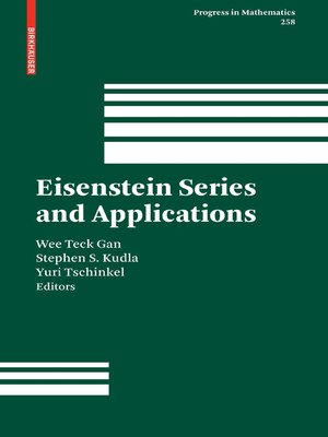 cover image of Eisenstein Series and Applications